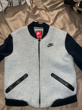 Nike Grey and Black Women’s Varsity Jacket